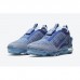 W Air Max VaporMax 2021 FK Running Shoes Gray Blue 7380454