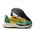 Sacai x LVD Waffle Daybreak Running Shoes Green Yellow 1233960