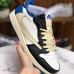 Fragment x Travis Scott x Air Jordan 1 Military Blue AJ1 Running Shoes White Black 6003253