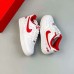 Air Force1 Low AF1 Running Shoes White Red 4042731