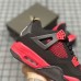 Union x Air Jordan 4 Desert Moss Running Shoes Black Red 8343296