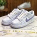 SB Dunk Low Running Shoes White Purple 1567981