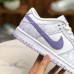 SB Dunk Low Running Shoes White Purple 1567981