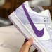 SB Dunk Low Running Shoes White Purple 2218344