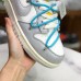 SB Dunk Low 03 of 50 OW Running Shoes White Gray 1091576