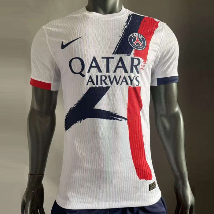 24/25 Paris Saint-Germain PSG Away White Jersey Version Short Sleeve (Player Version)-6006108