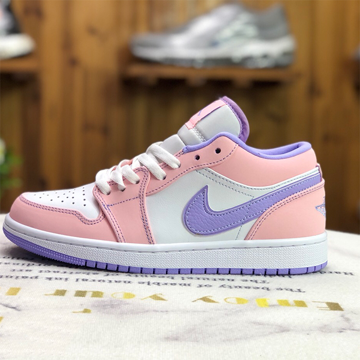 AIR JORDAN 1 LOW SE AJ1 GS Women Running Shoes White Pink 6211994