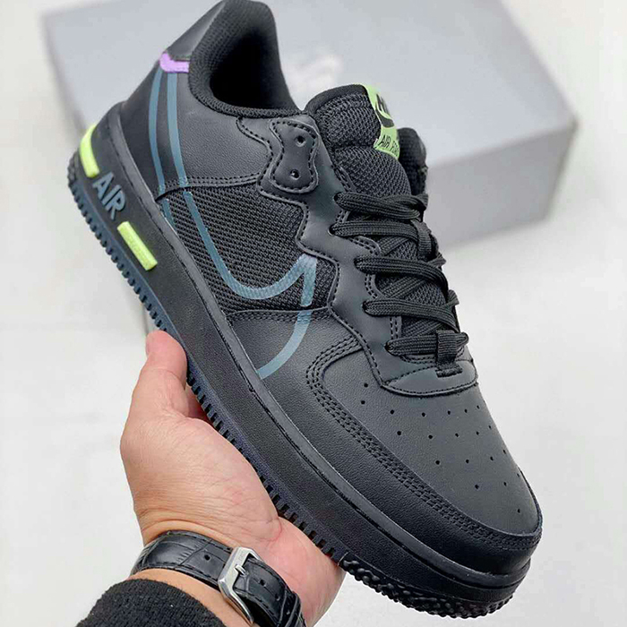 Air Force 1 React AF1 Running Shoes All Black 3841550