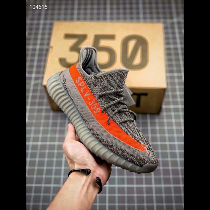 Yeezy boost SPLY 350 V2 Running Shoes Gray Orange 9225286