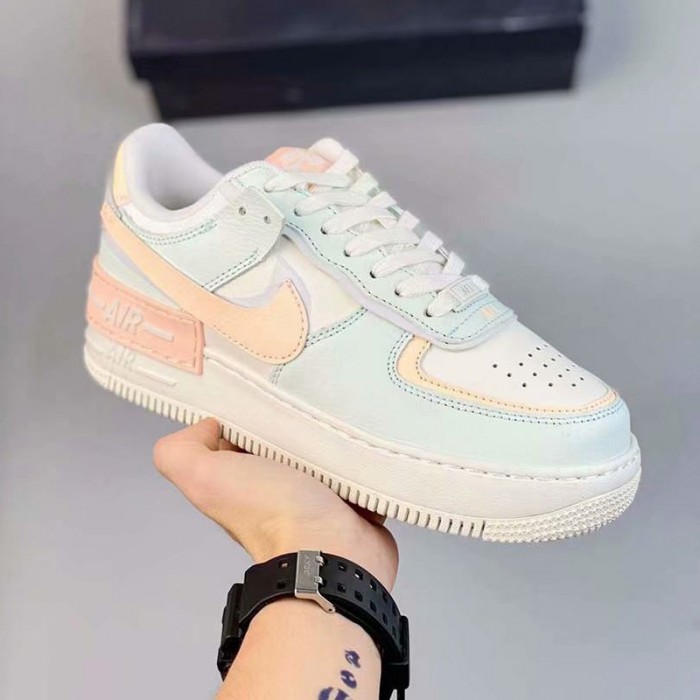 Air Force 1 Shadow Women Running Shoes Green Pink 7552811