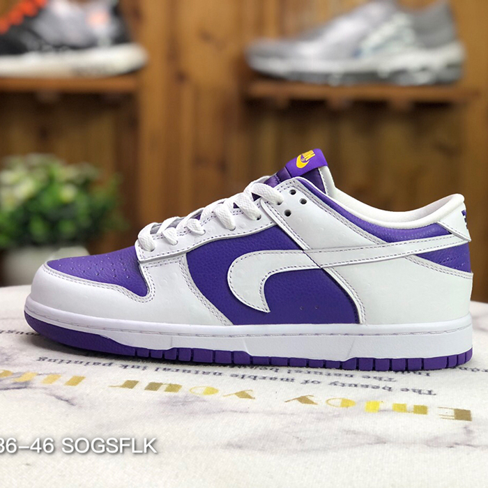 Dunk Low Animal Pack Dunk Running Shoes White Purple 4801222