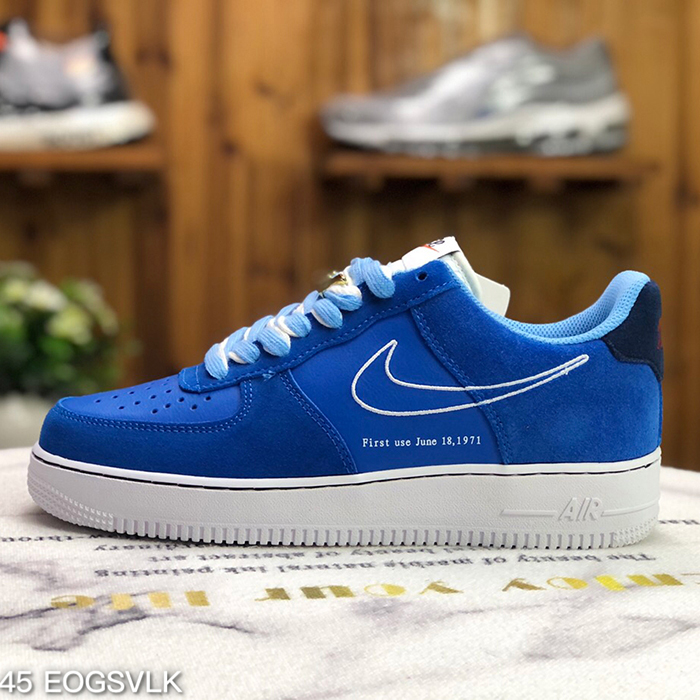 AF Air Force 1 AF1 3M Running Shoes Blue White 8933083