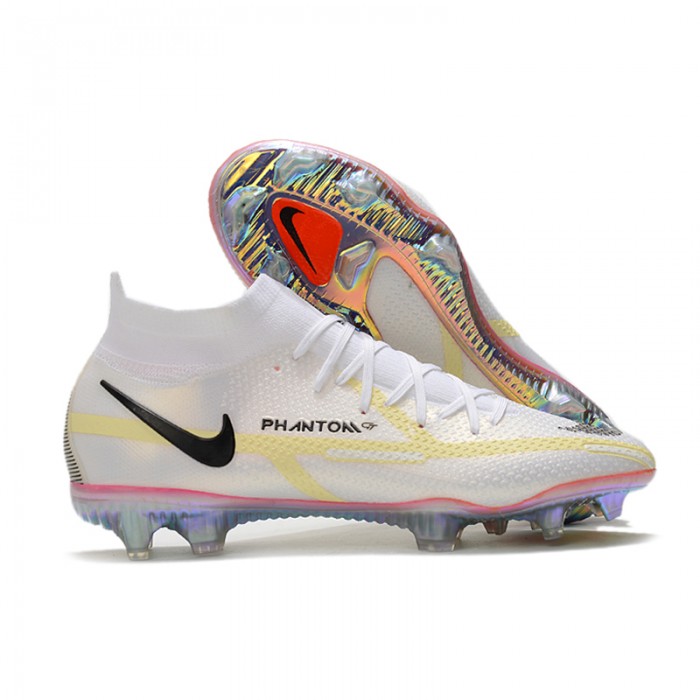 Phantom GT II Elite DF FG Soccer Shoes White-6532356