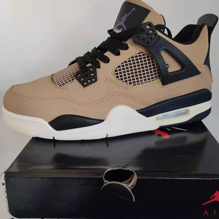 Air Jordan 4 AJ4 Retro High Running Shoes-Brown/Black-1568868