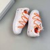 Air Force 1 Low Running Shoes-White/Orange-4010756