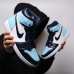 Air Jordan 1 High Mid AJ1 Running Shoes-White/Blue-857129