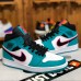 Air Jordan 1 MiD AJ1 Running Shoes-Blue/White-3167570