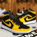 Air Jordan 1 MiD AJ1 Running Shoes-Yellow/Black-2673271