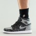 Air Jordan 1 AJ1 Brand high Running Shoes-Black/Gray-6041691