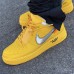 Air Force 1 AF1 Running Shoes-Yellow/Silver-8687980