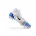 Superfly 8 Elite FG Soccer Shoe-White/Blue-4805132