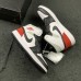 Air Jordan 1 AJ1 MID High Running Shoes-White/Gray-2286774