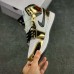 Air Jordan 1 AJ1 MID High Running Shoes-White/Gold-6475725