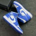 Air Jordan 1 AJ1 MID High Running Shoes-White/Blue-1160155