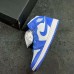 Air Jordan 1 AJ1 MID High Running Shoes-White/Blue-1160155