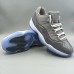 Air Jordan 11 AJ11 Retro Running Shoes-Light Gray/White-6427470