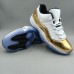 Air Jordan 11 AJ11 Retro High Running Shoes-White/Gold-1410894