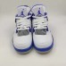 Air Jordan 4 AJ4 Retro High Running Shoes-White/Blue-6450430