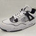 Air Jordan 4 AJ4 Retro High Running Shoes-White/Black-3137857