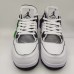 Air Jordan 4 AJ4 Retro High Running Shoes-White/Black-3137857