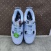 Air Jordan 4 AJ4 Retro High Running Shoes-Blue/Gray-5190292