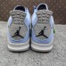 Air Jordan 4 AJ4 Retro High Running Shoes-Blue/Gray-5190292