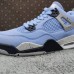 Air Jordan 4 AJ4 Retro High Running Shoes-Blue/Gray-5190292