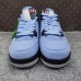 Air Jordan 4 AJ4 Retro High Running Shoes-Blue/Gray-5190292