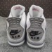 Air Jordan 4 AJ4 Retro High Running Shoes-White/Gray-3023776