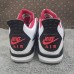 Air Jordan 4 AJ4 Retro High Running Shoes-White/Red-3191144