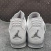 Air Jordan 4 AJ4 Retro High Running Shoes-White/Gray-7041504