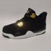 Air Jordan 4 AJ4 Retro High Running Shoes-Black/Gold-8783751