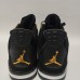 Air Jordan 4 AJ4 Retro High Running Shoes-Black/Gold-8783751