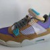 Air Jordan 4 AJ4 Retro High Running Shoes-Brown/Purple-6093427