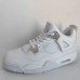 Air Jordan 4 AJ4 Retro High Running Shoes-All White-7470645