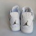 Air Jordan 4 AJ4 Retro High Running Shoes-All White-7470645