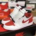 Air Jordan 1 AJ1 High Running Shoes-White/Red-3921263