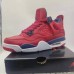 Air Jordan 4 AJ4 Retro High Running Shoes-Red/White-1569877