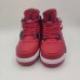 Air Jordan 4 AJ4 Retro High Running Shoes-Red/White-1569877