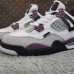 Air Jordan 4 AJ4 Retro High Running Shoes-White/Purple-6794086